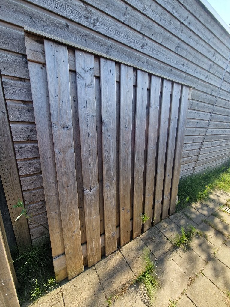 Schuttingpaneel Douglas hout, Ophalen, Minder dan 3 meter, Hout, 1 tot 2 meter