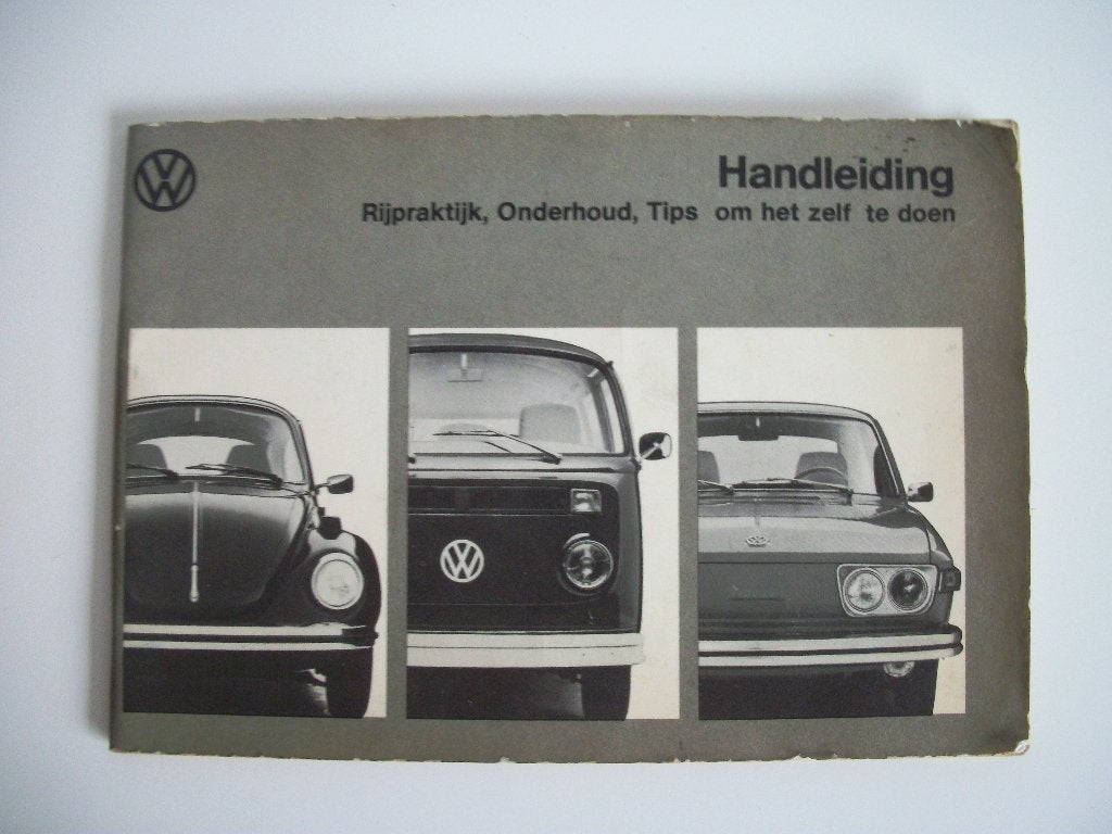Handleiding Onderhoudsboek 2 VW - augustus 1973 - Volkswagen, Ophalen of Verzenden