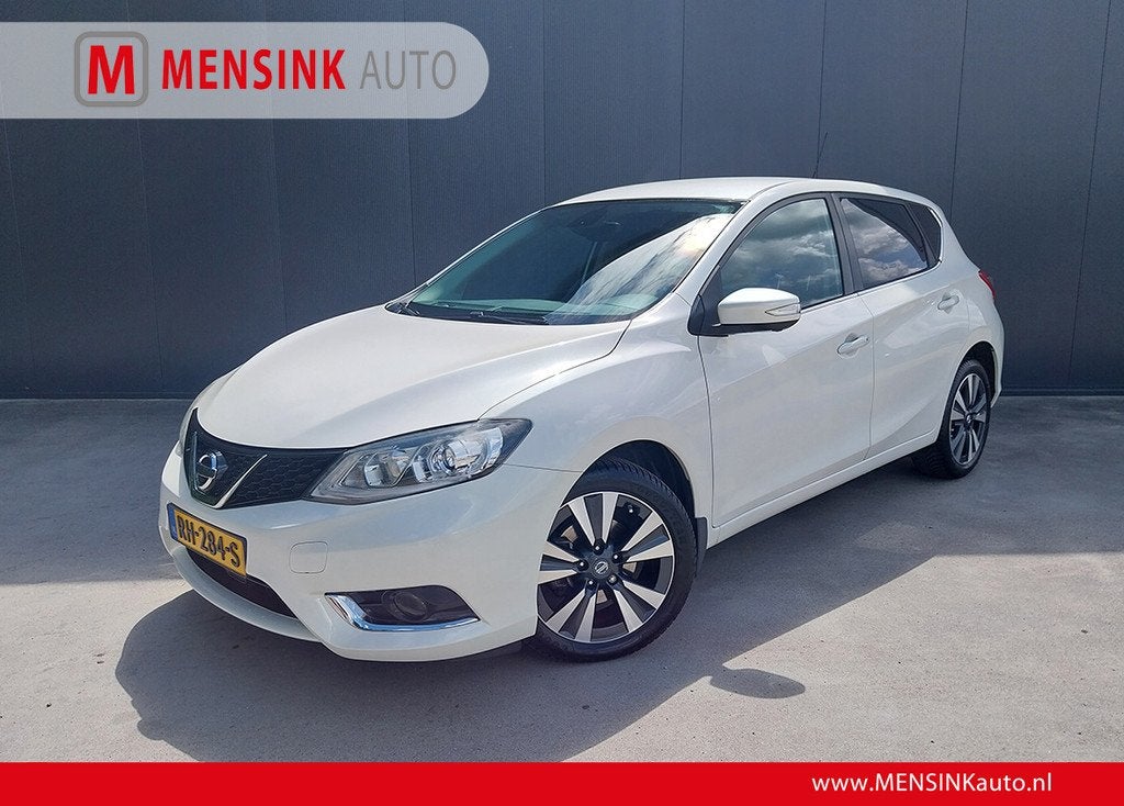 Nissan Pulsar 1.2 DIG-T Tekna 360 CAMERA LEER LED NAVI CRUIS, Auto's, Nissan, Voorwielaandrijving, Gebruikt, Euro 6, 4 cilinders