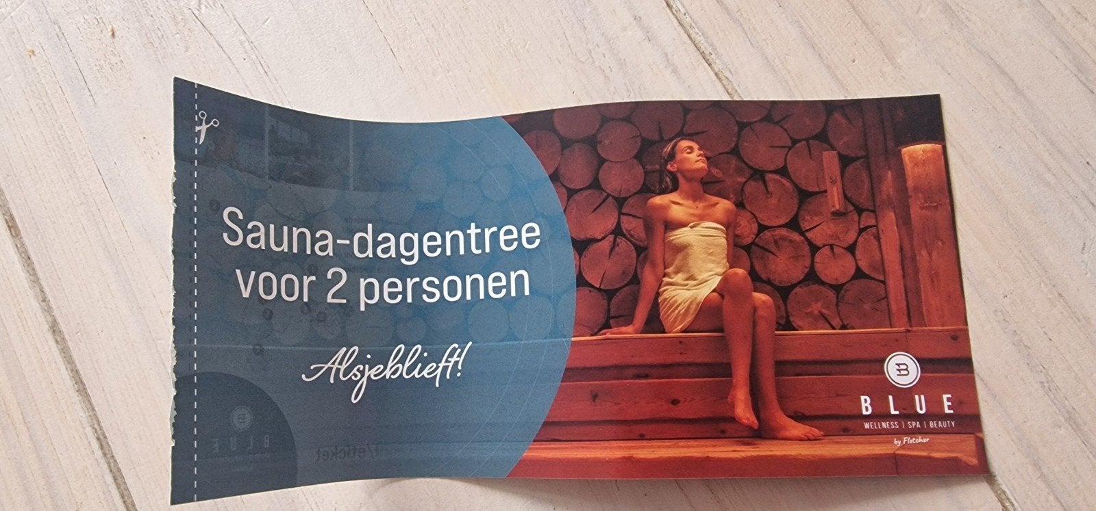welness voucher voor 2 personen, Ophalen of Verzenden, Nieuw, Complete sauna