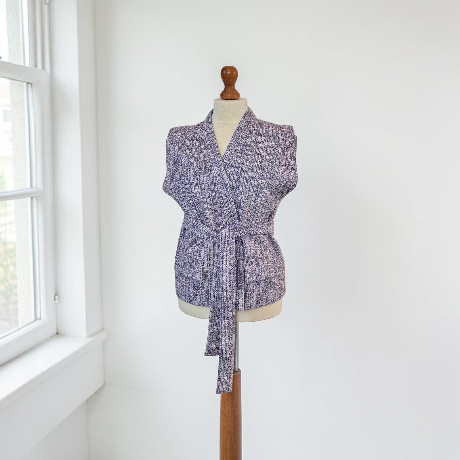 STUDIO ANNELOES VERO Tweed lang gilet mt XL, Studio Anneloes, Verzenden, Maat 46/48 (XL) of groter, Nieuw