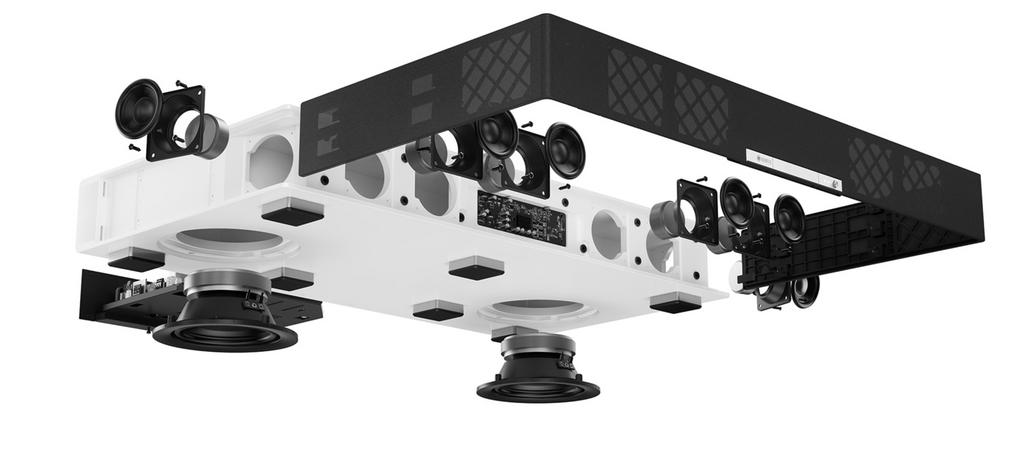 teufel raumfeld sounddeck 6.1 soundbar soundplate, Ophalen of Verzenden, Bluetooth, Zo goed als nieuw
