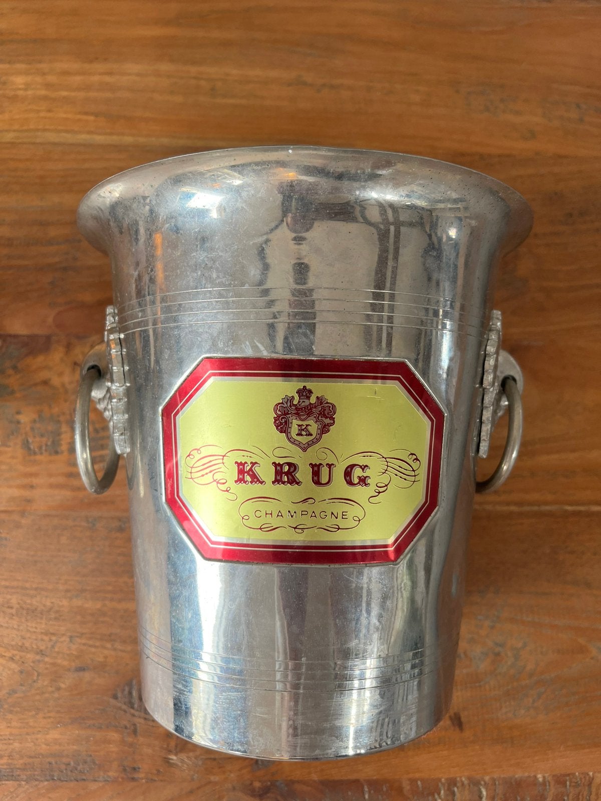 Vintage Krug Champagne wijnkoeler / champagne-emmer, Verzamelen, Wijnen, Ophalen of Verzenden, Zo goed als nieuw, Frankrijk, Champagne