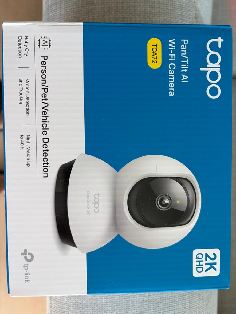 Tapo Pan/Tilt AI Wi-Fi Camera 2K QHD - Binnencamera, Ophalen of Verzenden, Nieuw, Binnencamera