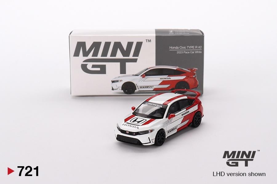 Honda Civic Type R van Mini GT 1/64 2023 Pace Car nr. 2, Hobby en Vrije tijd, Modelauto's | Overige schalen, Nieuw, Auto, Ophalen of Verzenden