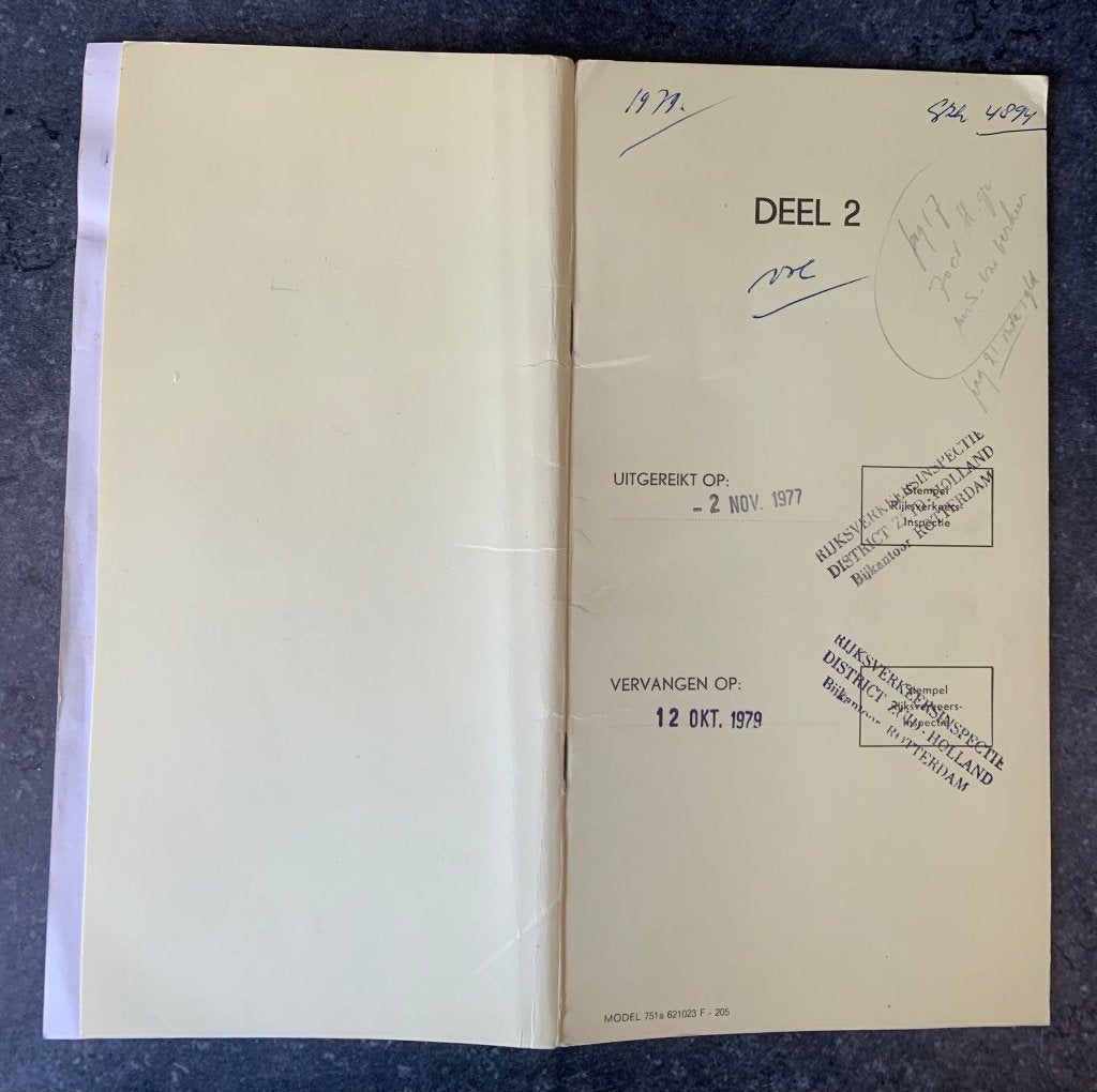 Bevrachtingsboekje zegels Min V&W belasting fiscaal, Postzegels en Munten, Postzegels | Nederland, Verzenden, Na 1940, Gestempeld