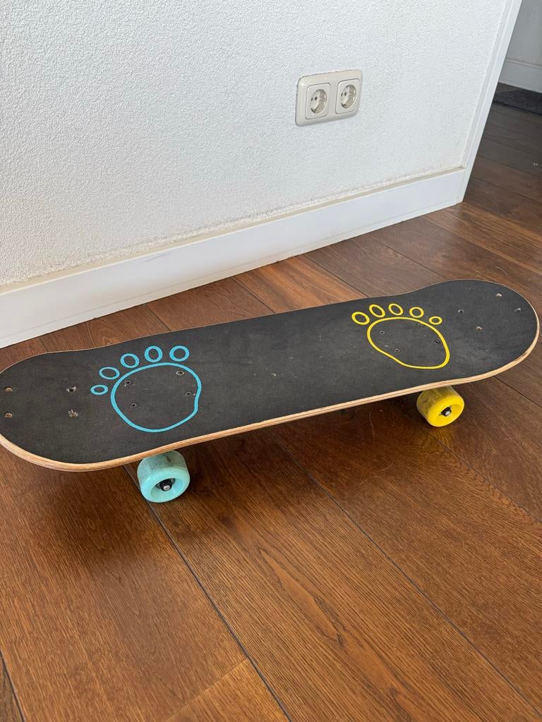 Skateboard met leuke print - Gebruikt, goede staat, Ophalen, Gebruikt, Skateboard