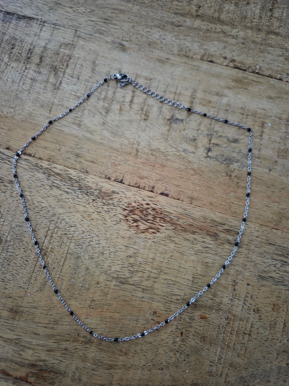 Myla RVS Zilverkleurige Ketting - Trendy & Modern, Ophalen of Verzenden, Zo goed als nieuw, Zilver, Overige materialen