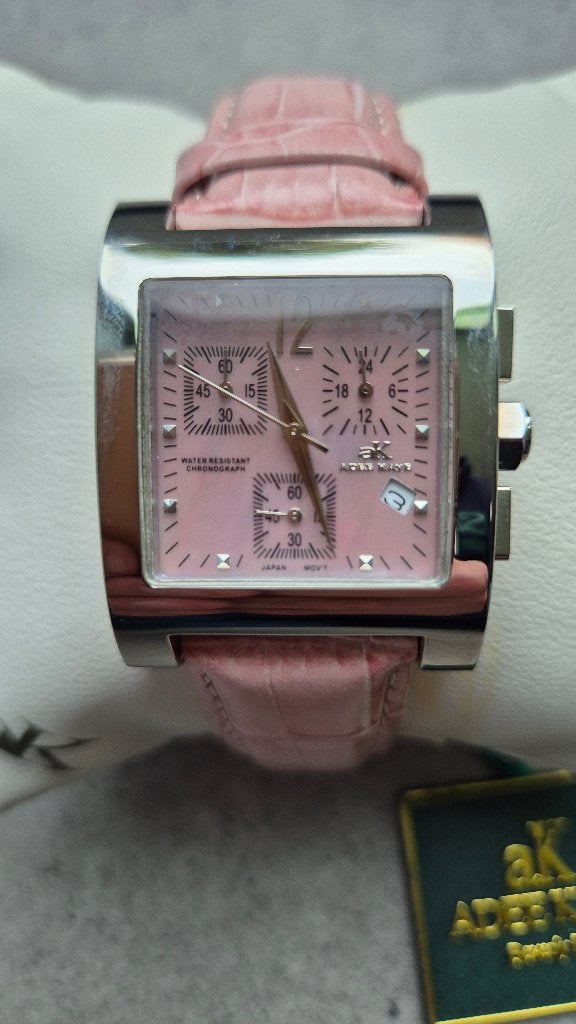 Adee Kaye Beverly Hills AK197-1L Dames Horloge, Overige merken, Leer, Staal, Polshorloge