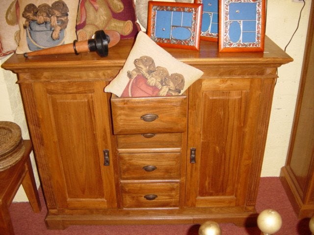 NIEUW DRESSOIR tv kast TV-MEUBEL – Flamant teakhout, Ophalen, Hout, Wilms, Nieuw