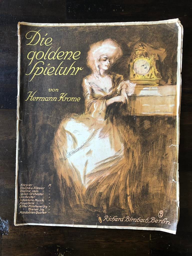 Pianomuziek Die Goldene Spieluhr van Hermann Krome, Muziek en Instrumenten, Klassiek, Ophalen of Verzenden, Zo goed als nieuw
