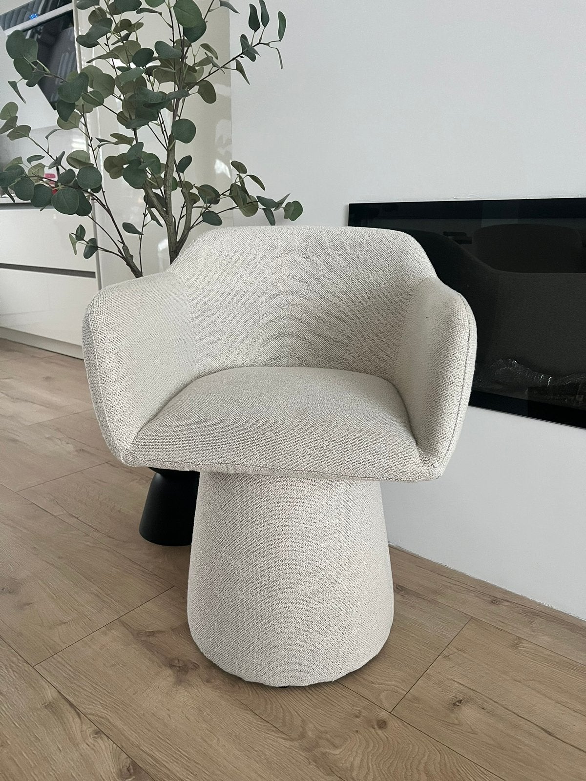 Draaibare eetkamerstoel van Goossens, Huis en Inrichting, Fauteuils, Ophalen, 75 tot 100 cm, Zo goed als nieuw, Stof