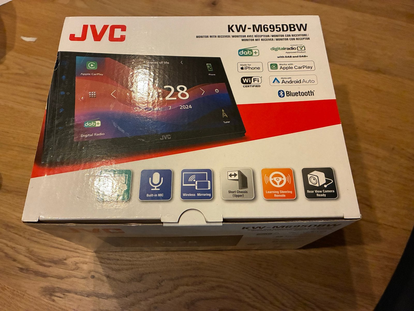 JVC KW-M695DBW Autoradio - Nieuw in doos, Ophalen of Verzenden, Nieuw