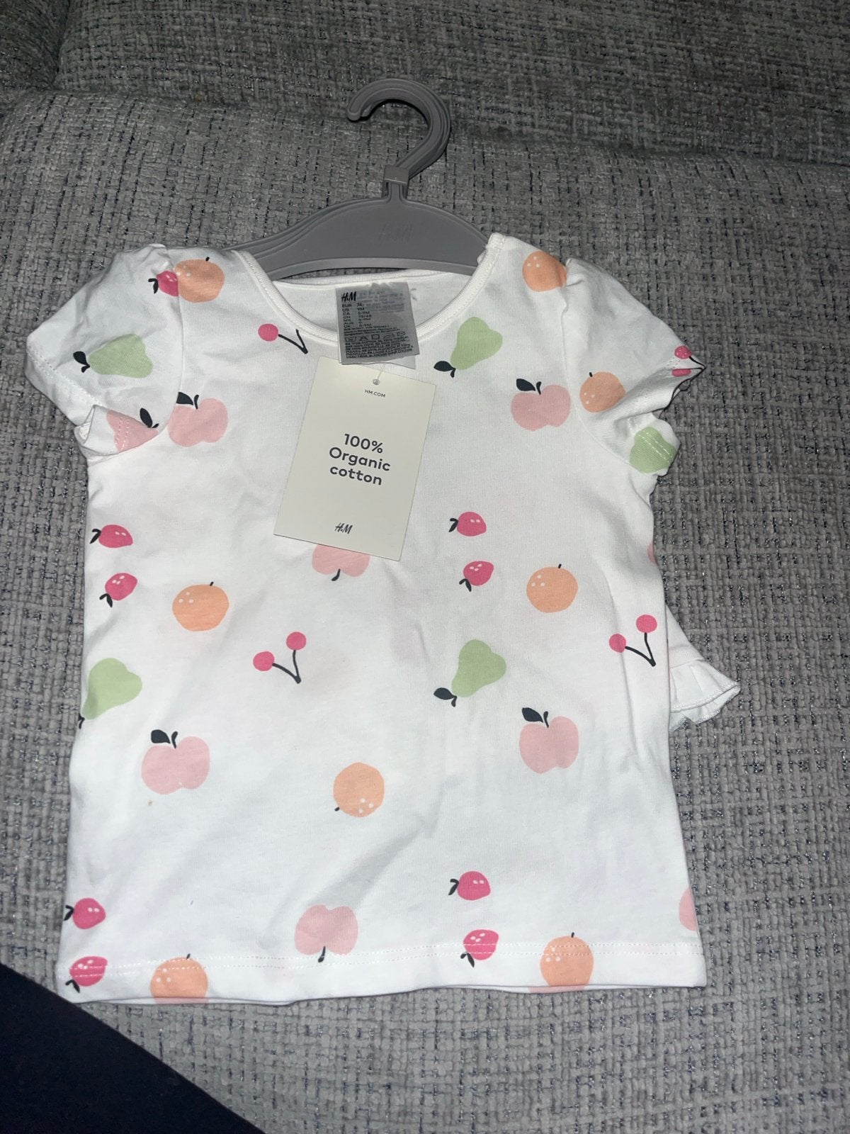 H&M Baby T-shirt en Broekje Set - Biologisch Katoen, Ophalen, Nieuw, Jongetje of Meisje