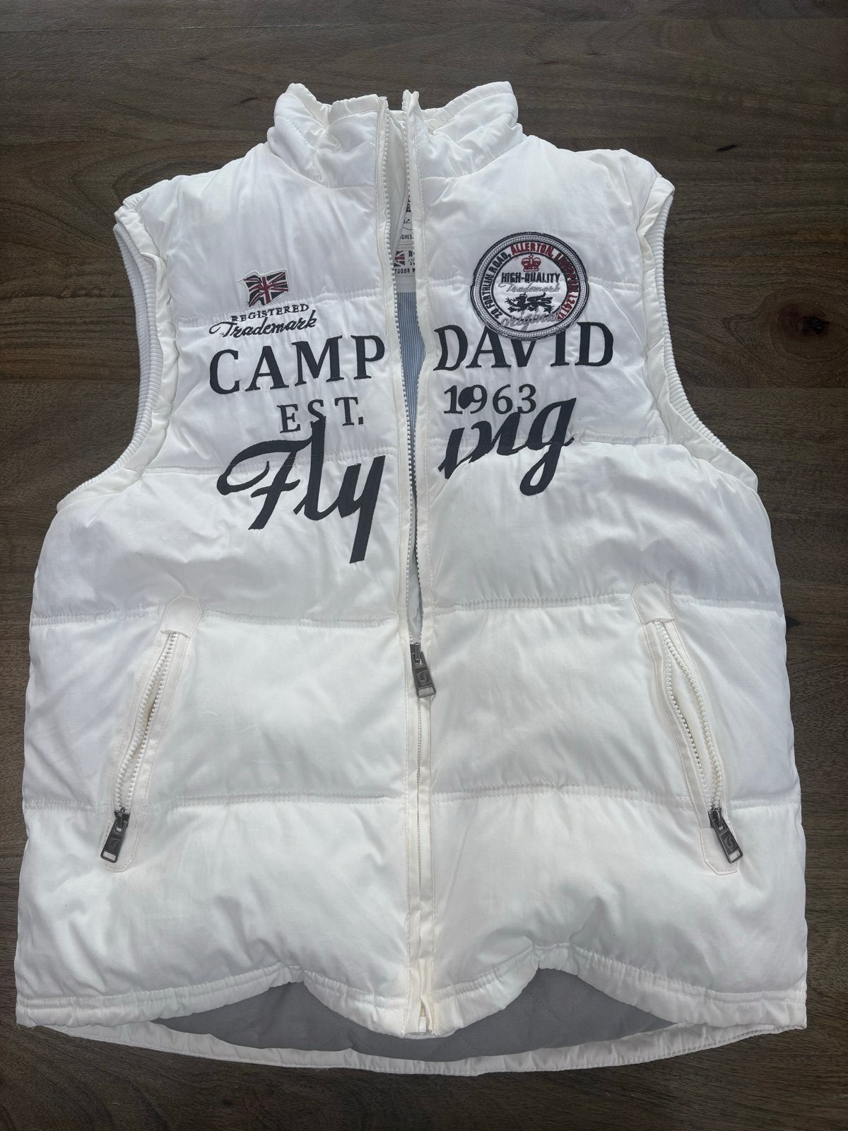 Camp David Bodywarmer Wit Maat XL, Ophalen of Verzenden, Zo goed als nieuw, Maat 46/48 (XL) of groter, Wit