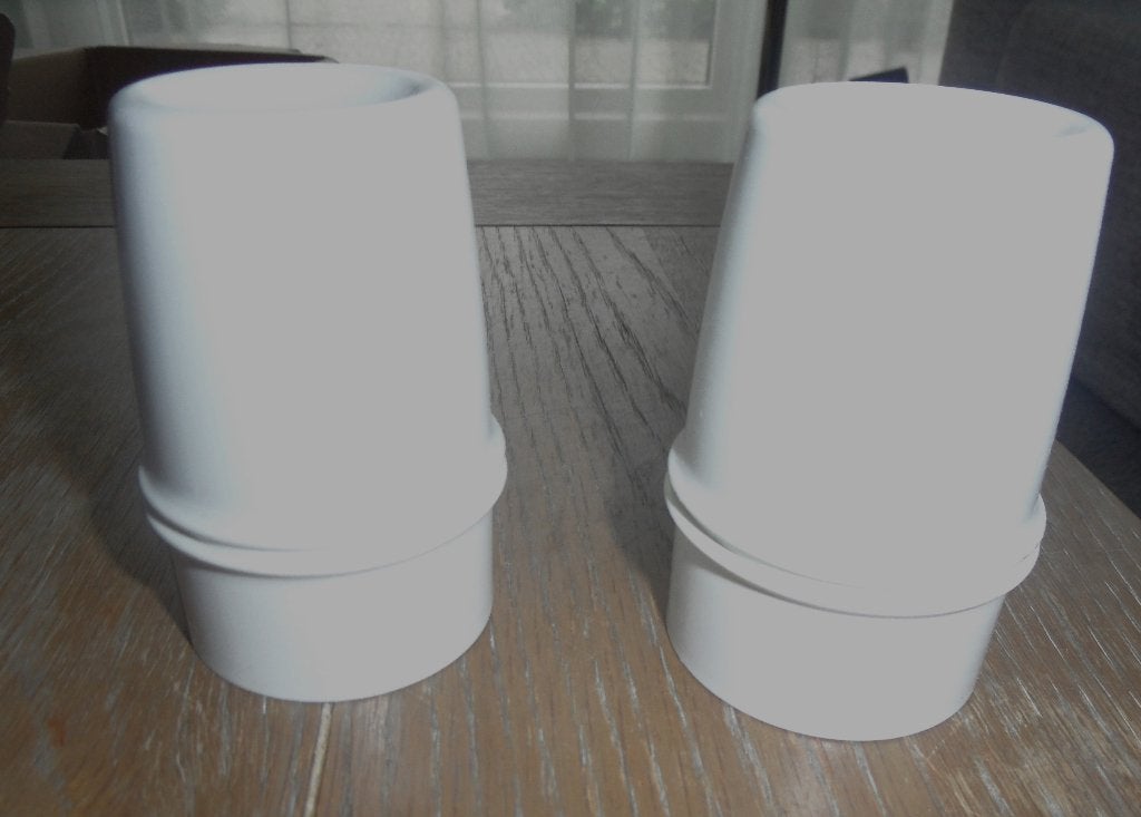 2 in goede staat verkerende Tupperware eierdoppen, Ophalen of Verzenden, Gebruikt, Wit, Overige typen