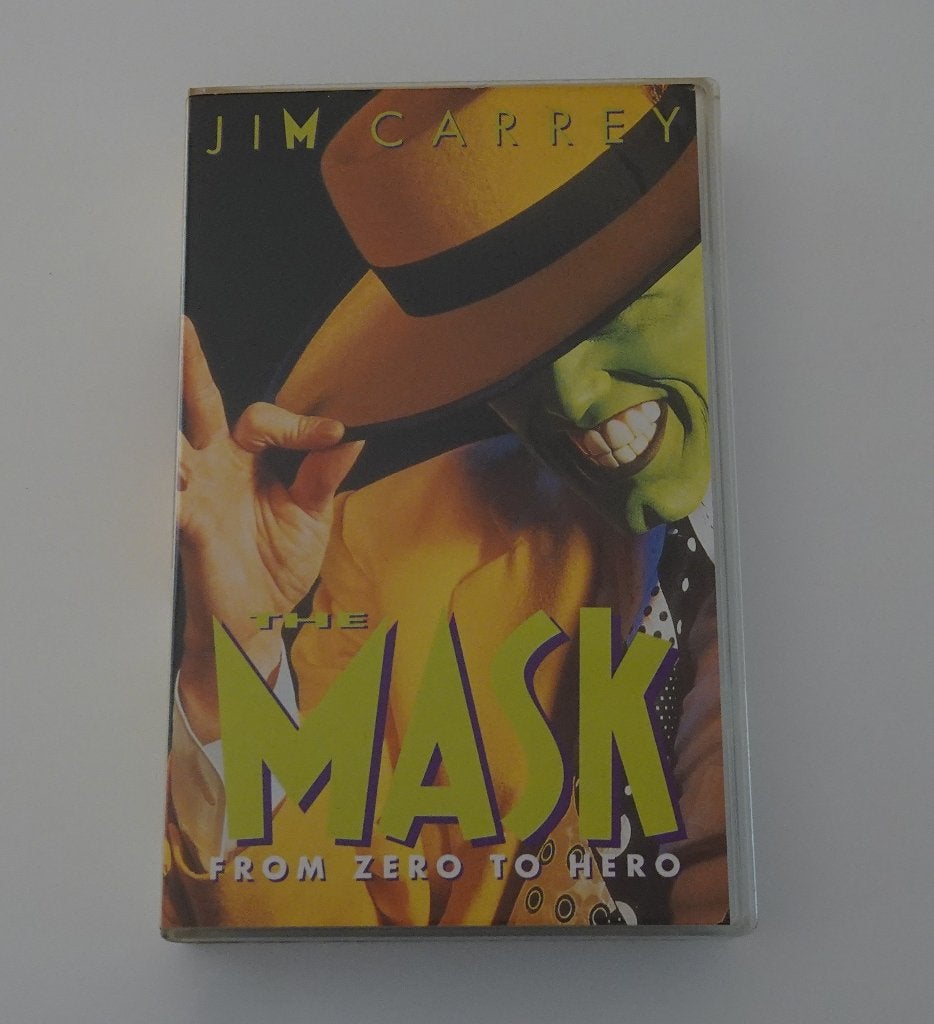 The Mask - Film op VHS uit 1994, Vanaf 6 jaar, Ophalen, Zo goed als nieuw