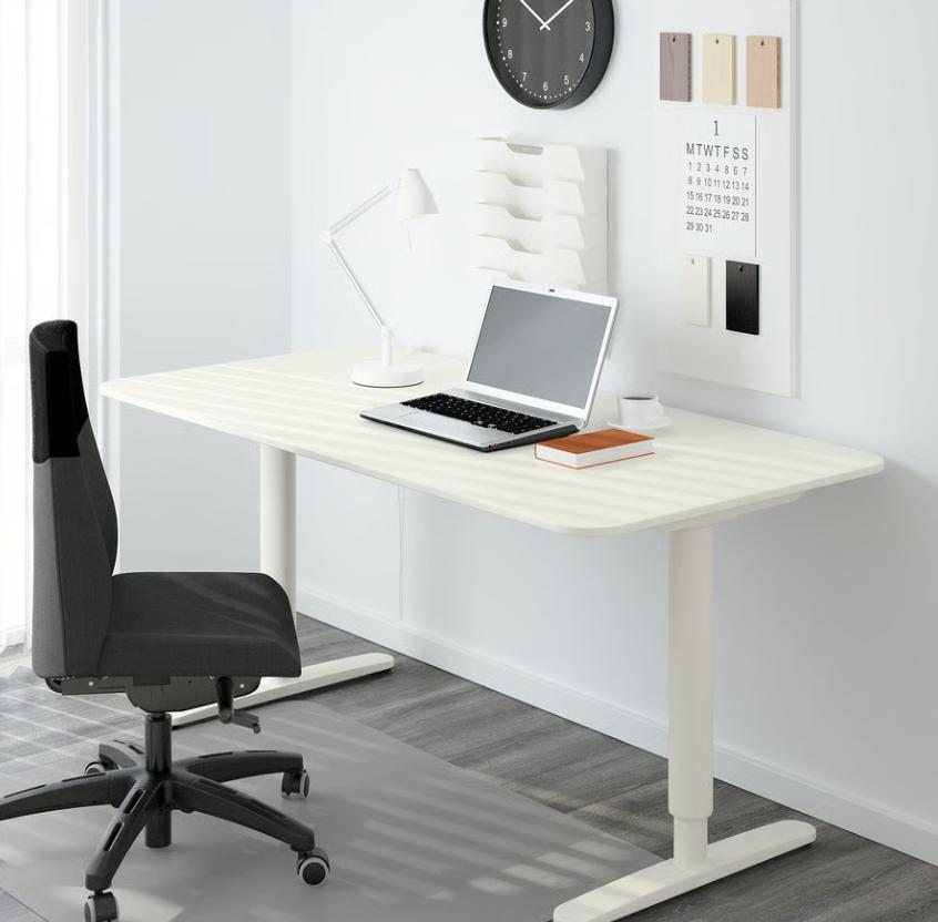 Ikea bekant zit-sta bureau elektrisch 160x80cm nieuw in doos, Huis en Inrichting, Bureaus, Ophalen, Zit-sta bureau, Scandinavisch