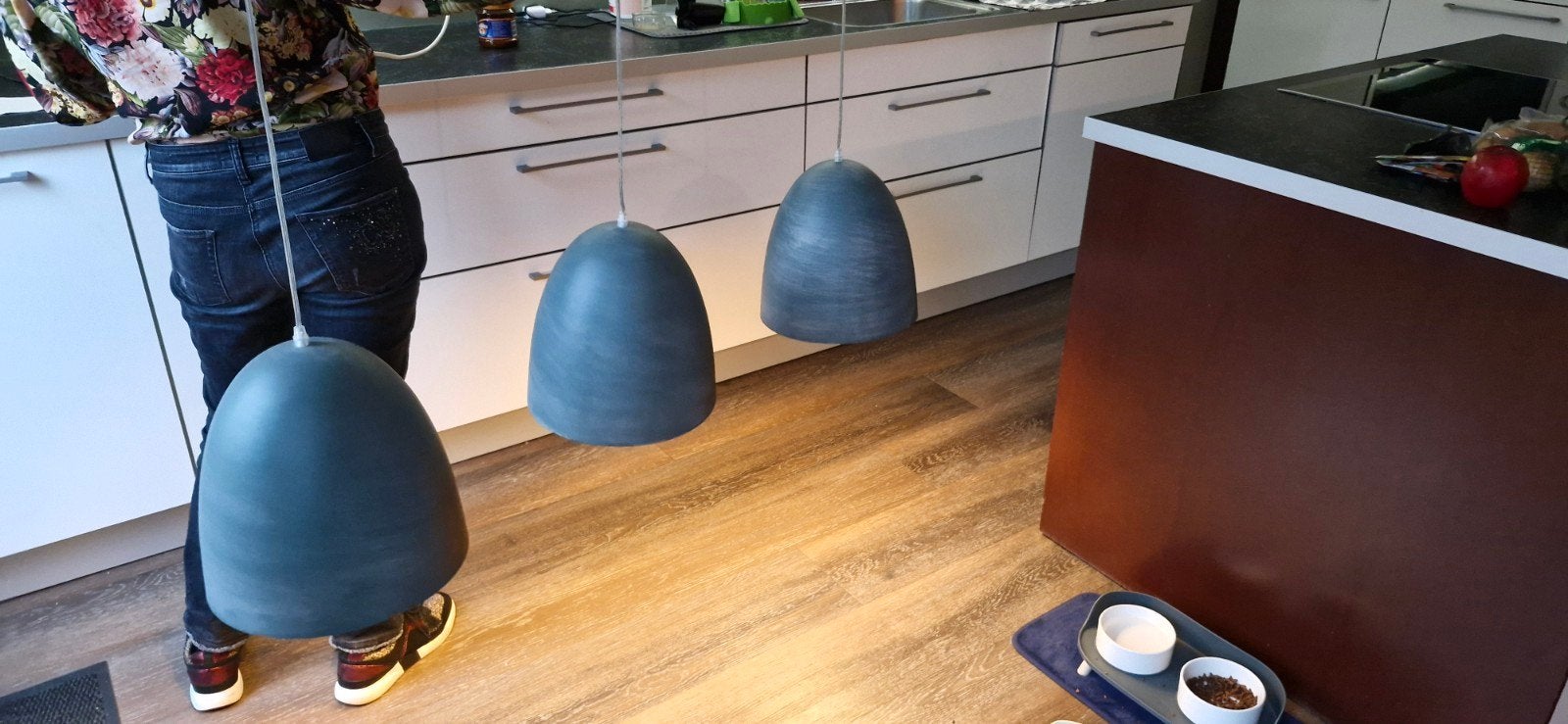 Eettafel lamp metaal incl. lichtbron, nette staat / bezorgen, Ophalen of Verzenden, Zo goed als nieuw, Metaal