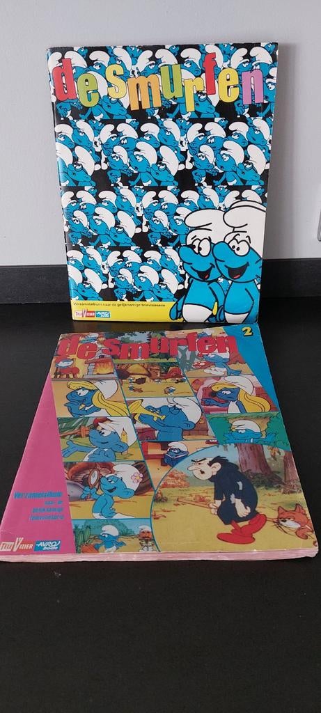 De Smurfen. Avrobode TeleVizier. 1982 en 1983., Ophalen of Verzenden, Verschillende Smurfen, Overige typen
