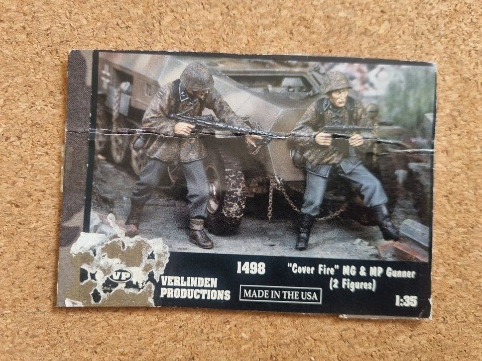 verlinden 1498 cover fire German MG & MP gunnen 1:35, Verlinden, Ophalen of Verzenden, 1:35 tot 1:50, Nb