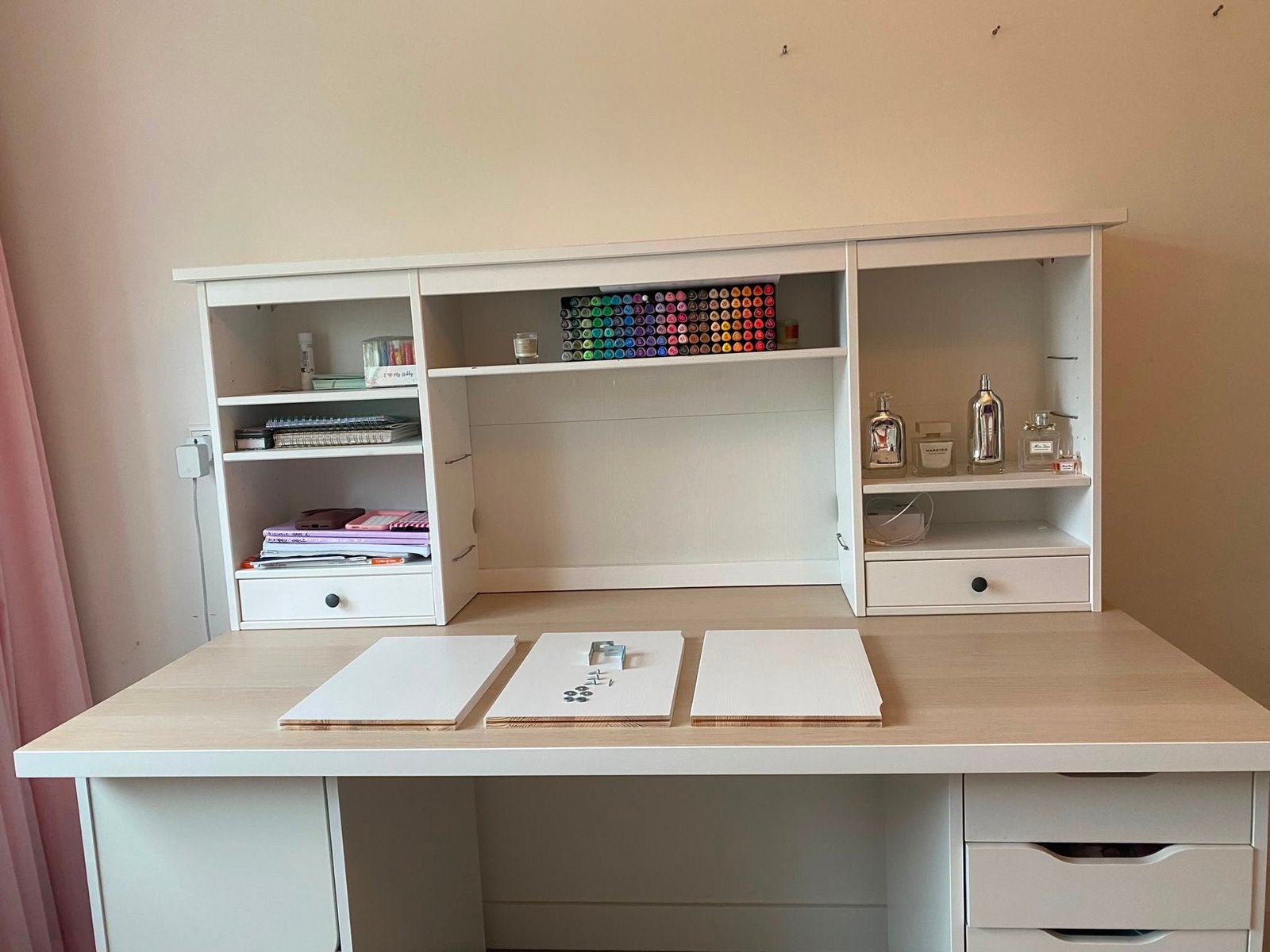 Ikea bureaukast opbouw, Gebruikt, Ophalen of Verzenden, IKEA, Wit