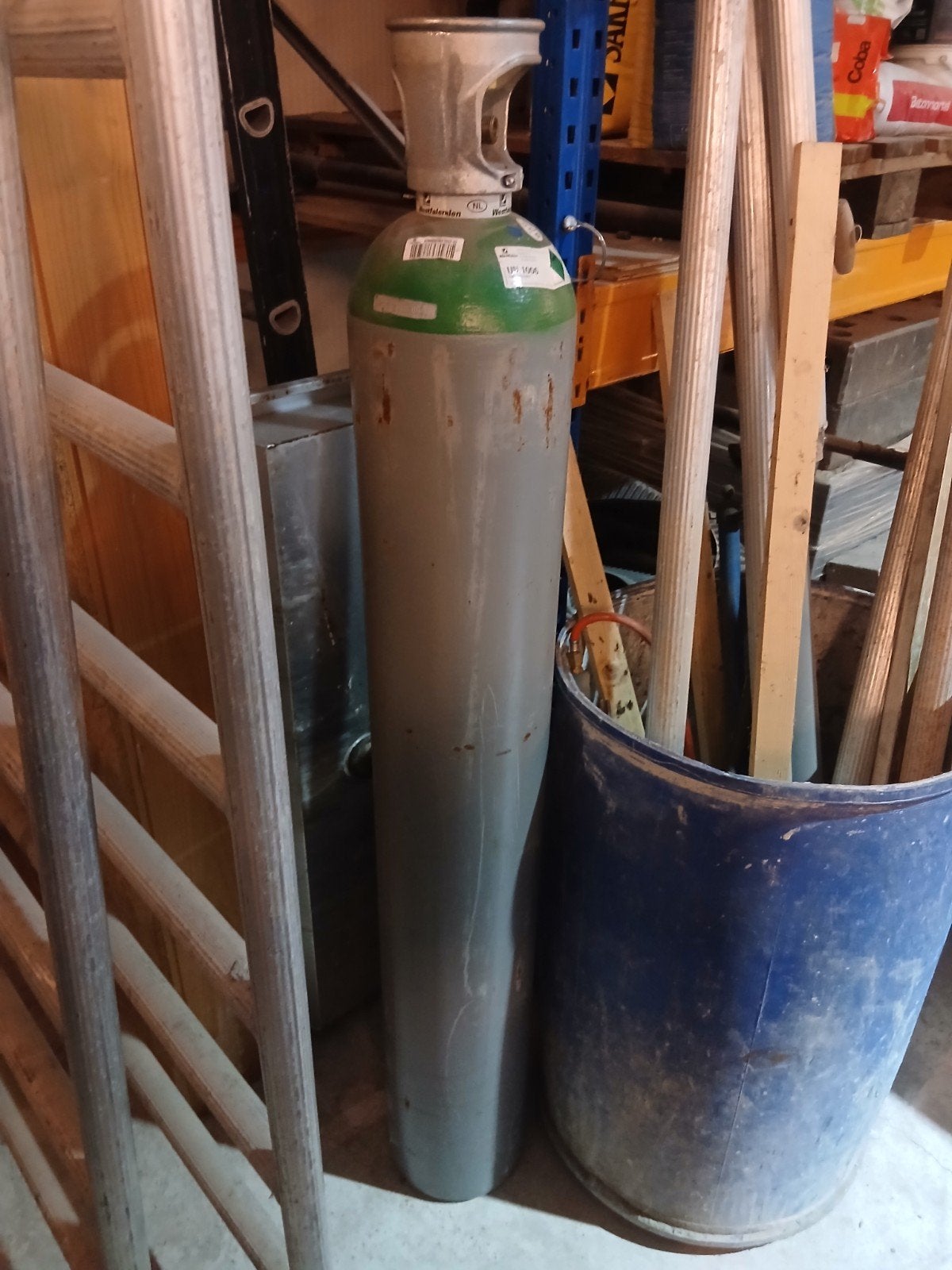 Westfalen Argon 4.6 gasfles voor lassen, Ophalen of Verzenden, Gebruikt, Tig
