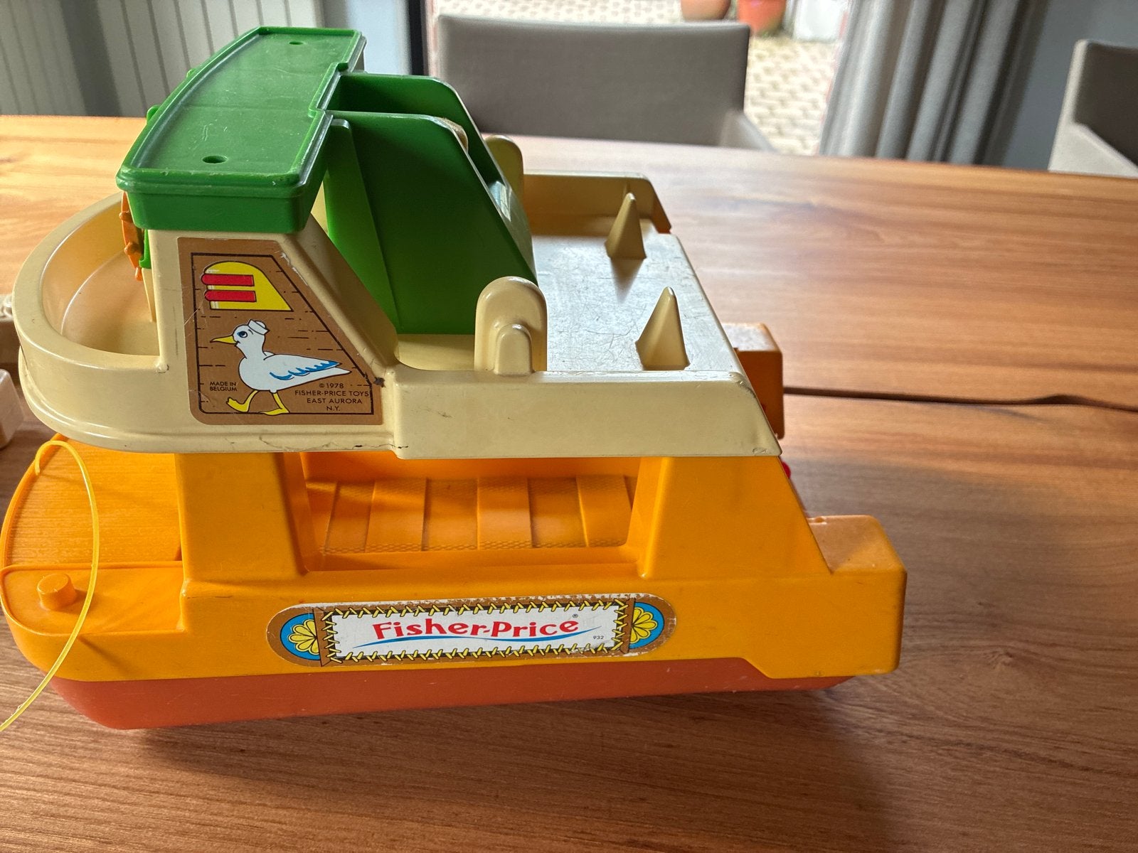 Vintage Fisher-Price veerboot Speelgoed, Ophalen of Verzenden, Gebruikt, Duw- of Trekspeelgoed