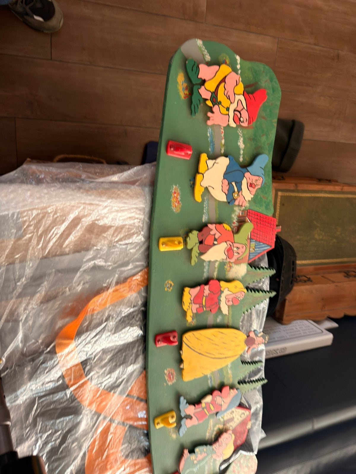 Vintage kapstok Sneeuwitje en de 7 dwergen, Antiek en Kunst, Ophalen of Verzenden