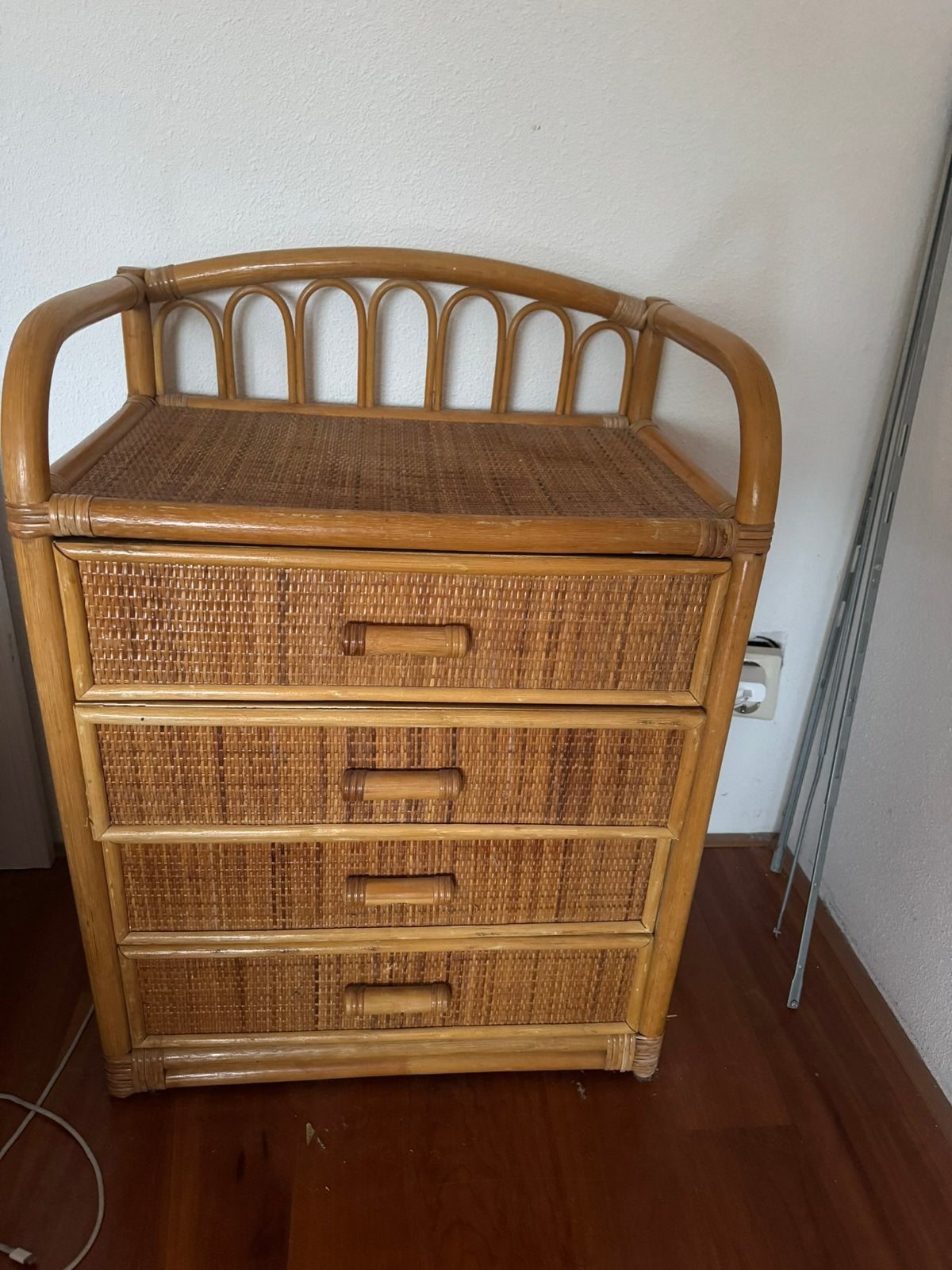Ladenkastje bamboe, Huis en Inrichting, Kasten | Ladekasten, Ophalen, 50 tot 100 cm, Zo goed als nieuw, 3 of 4 laden