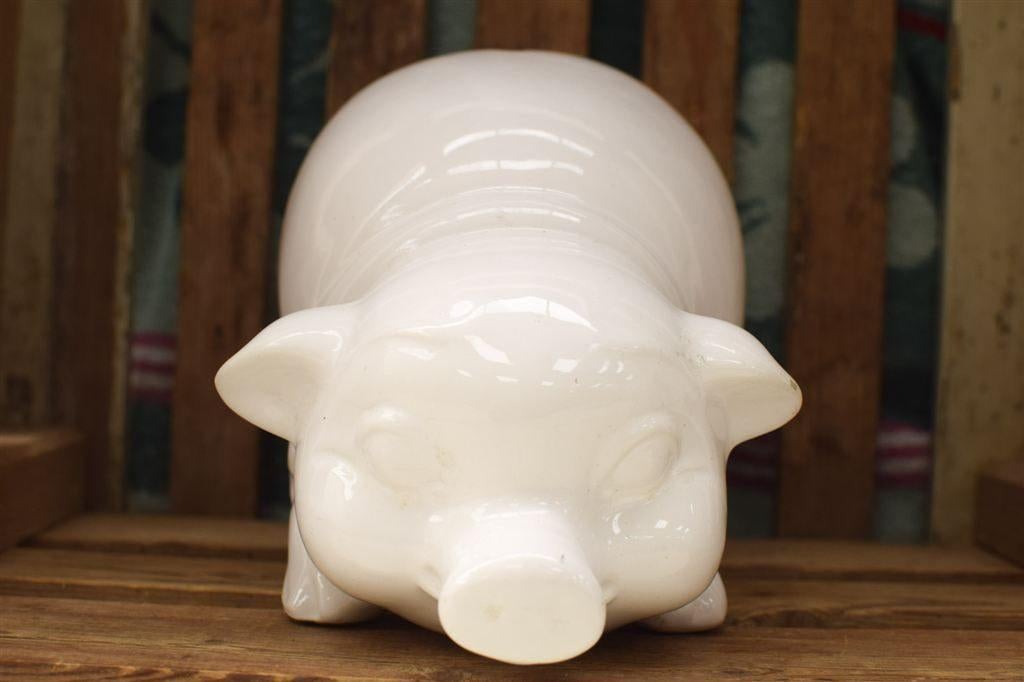 Witte spaarvarken 44372, Ophalen of Verzenden, Gebruikt, Dier