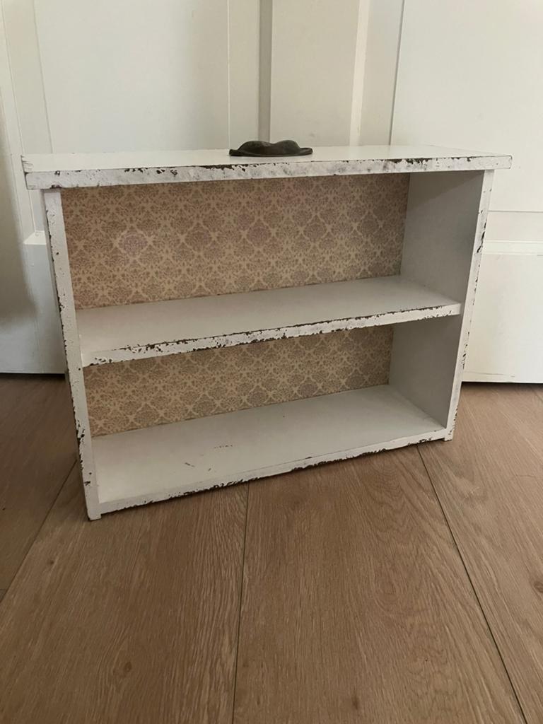 Leuk brocante kastje voor aan de muur of op bureau!, Ophalen, Gebruikt