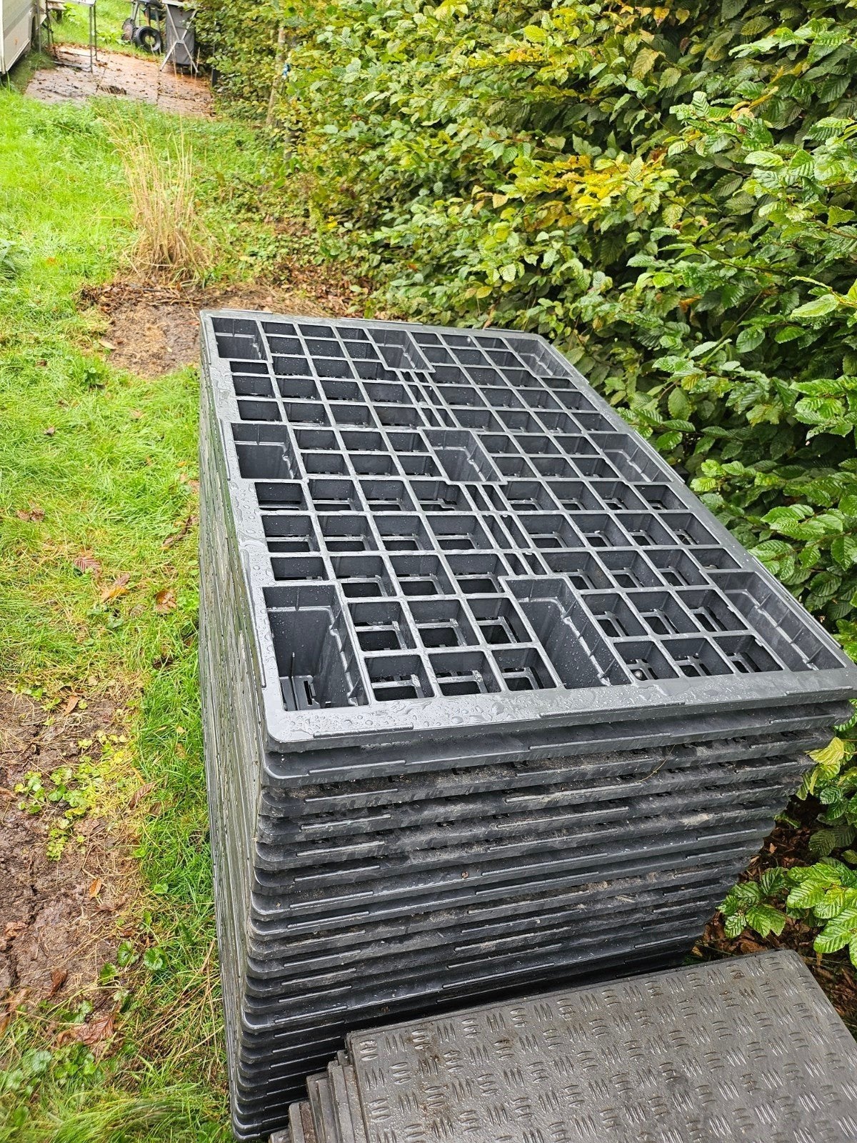 Vloer voortent vlonder pallets Ondervloer, Caravans en Kamperen, Ophalen, Zo goed als nieuw