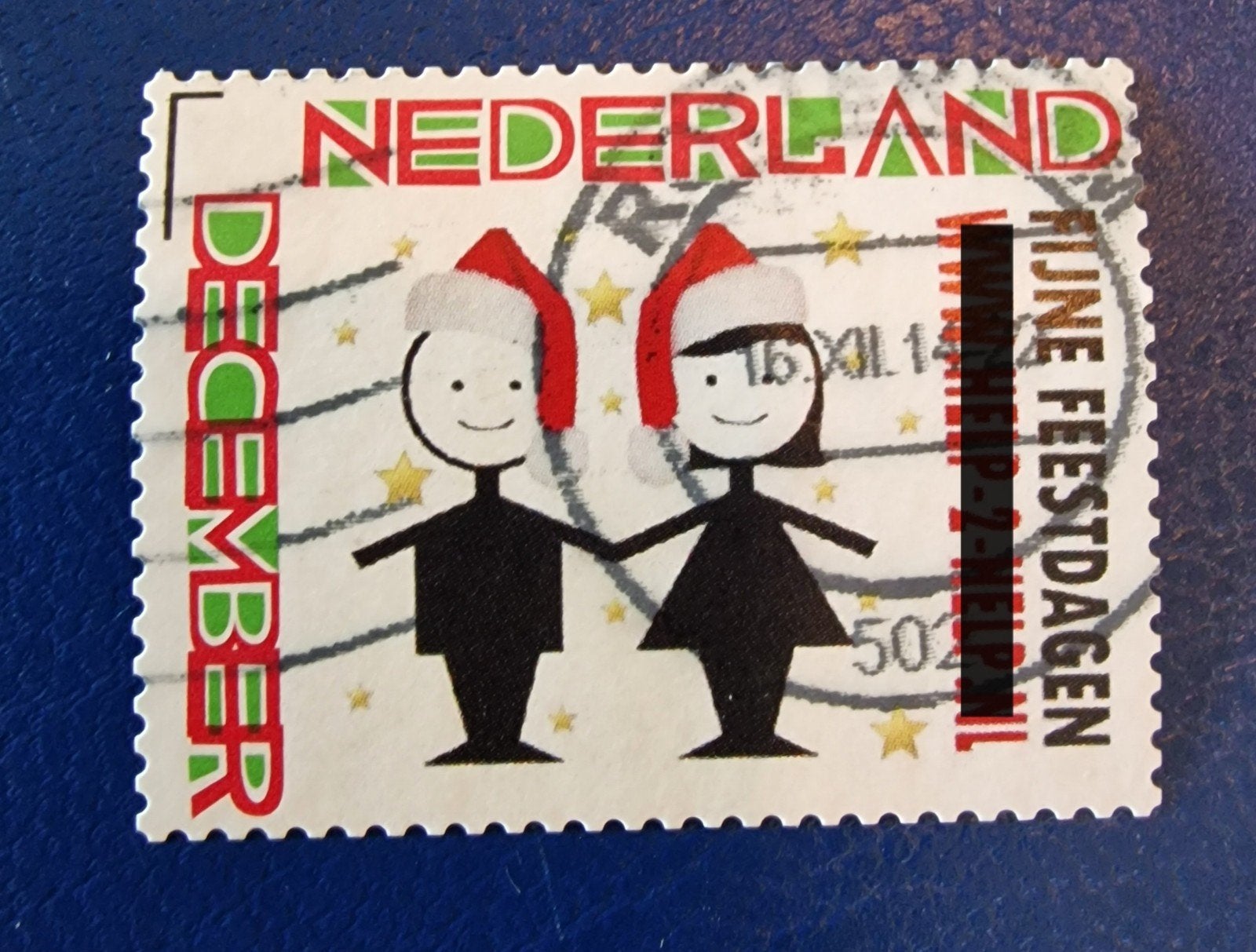 kv1136 persoonlijke decemberzegels poppetjes, Ophalen of Verzenden, Na 1940, Gestempeld