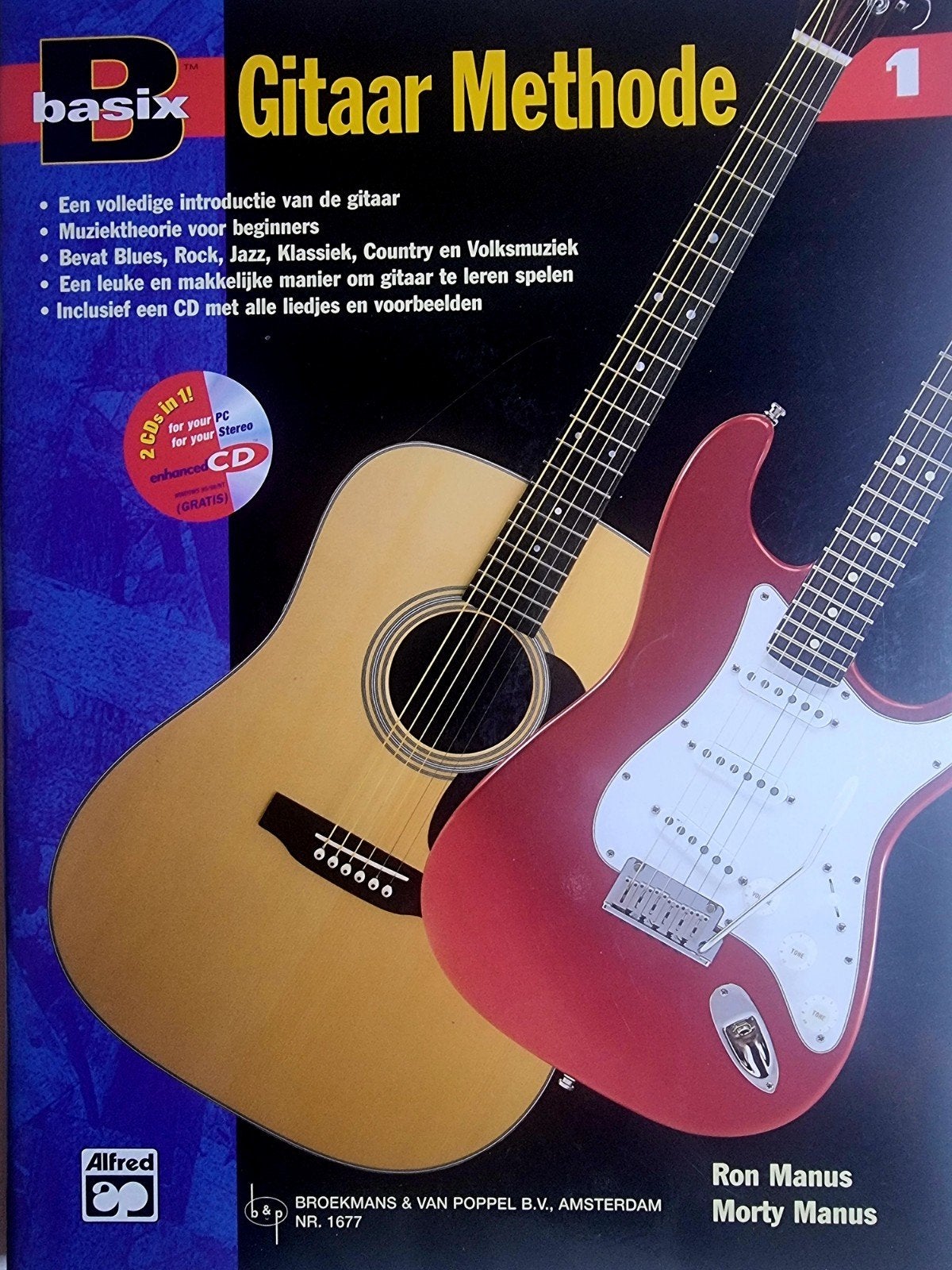 Gitaar Methode deel 1 -Ron Manus & Morty Manus incl. CD G42, Muziek en Instrumenten, Bladmuziek, Gitaar, Verzenden, Les of Cursus