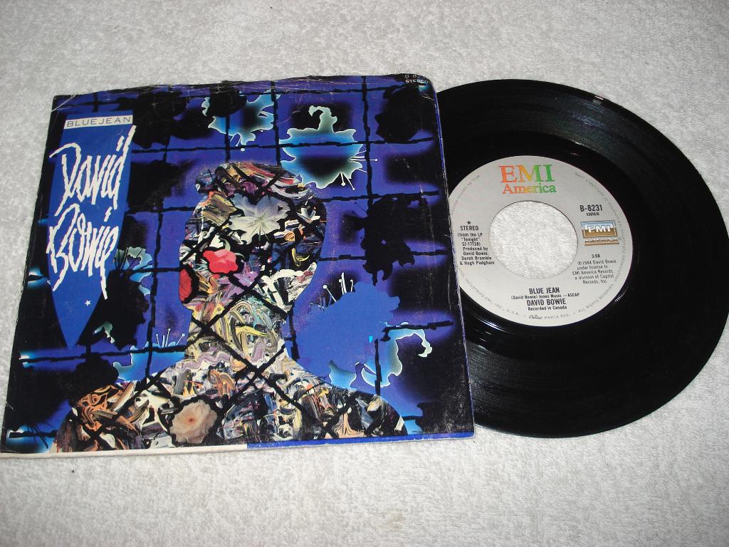 David Bowie   Blue Jean      Orgineel, Cd's en Dvd's, Vinyl Singles, Zo goed als nieuw, Pop, Fotohoes, Originele persing, Ophalen of Verzenden