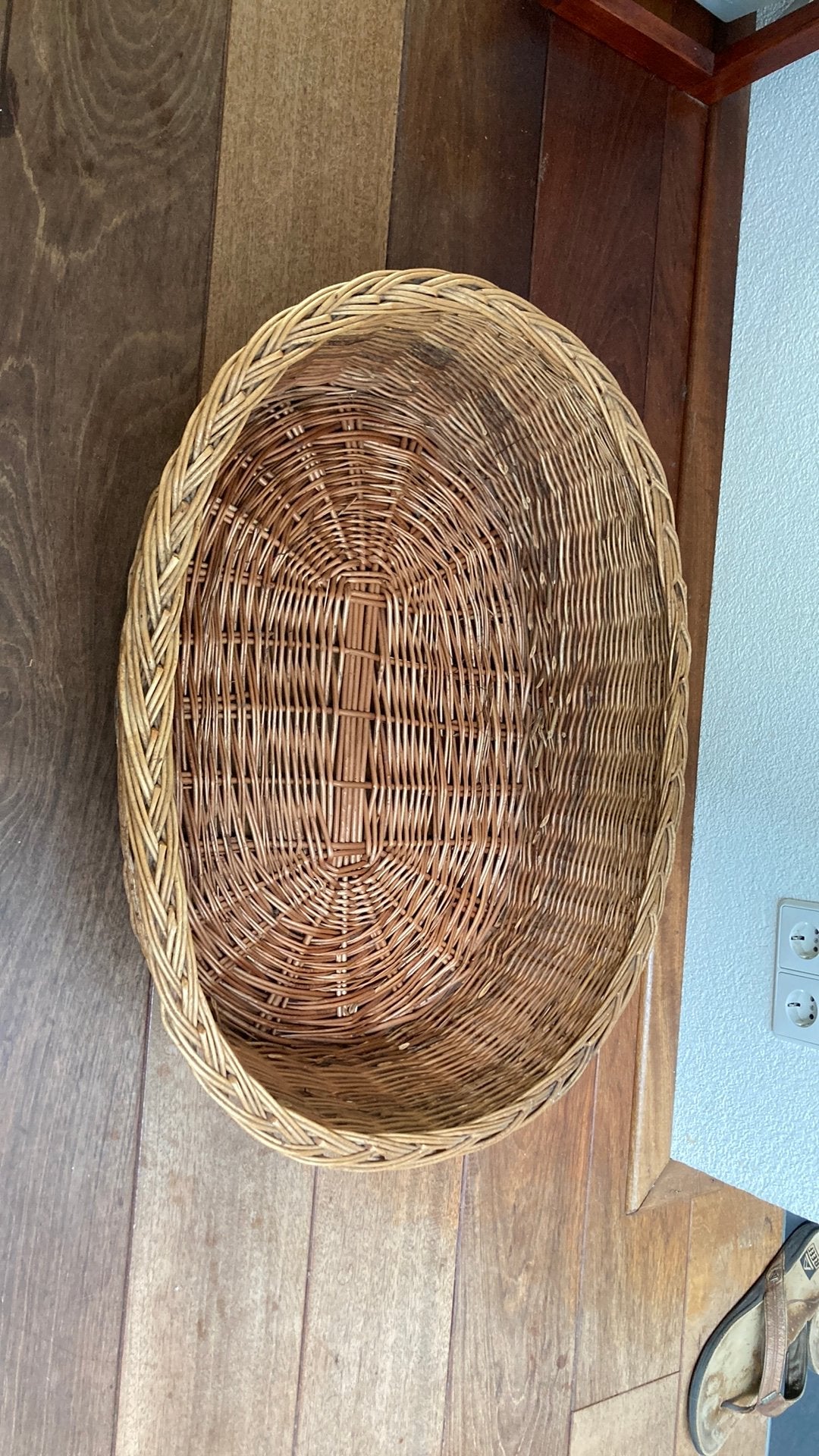 Rieten honden/kattenmand 53x73cm, Dieren en Toebehoren, Hondenmanden, Ophalen of Verzenden, Gebruikt, Riet
