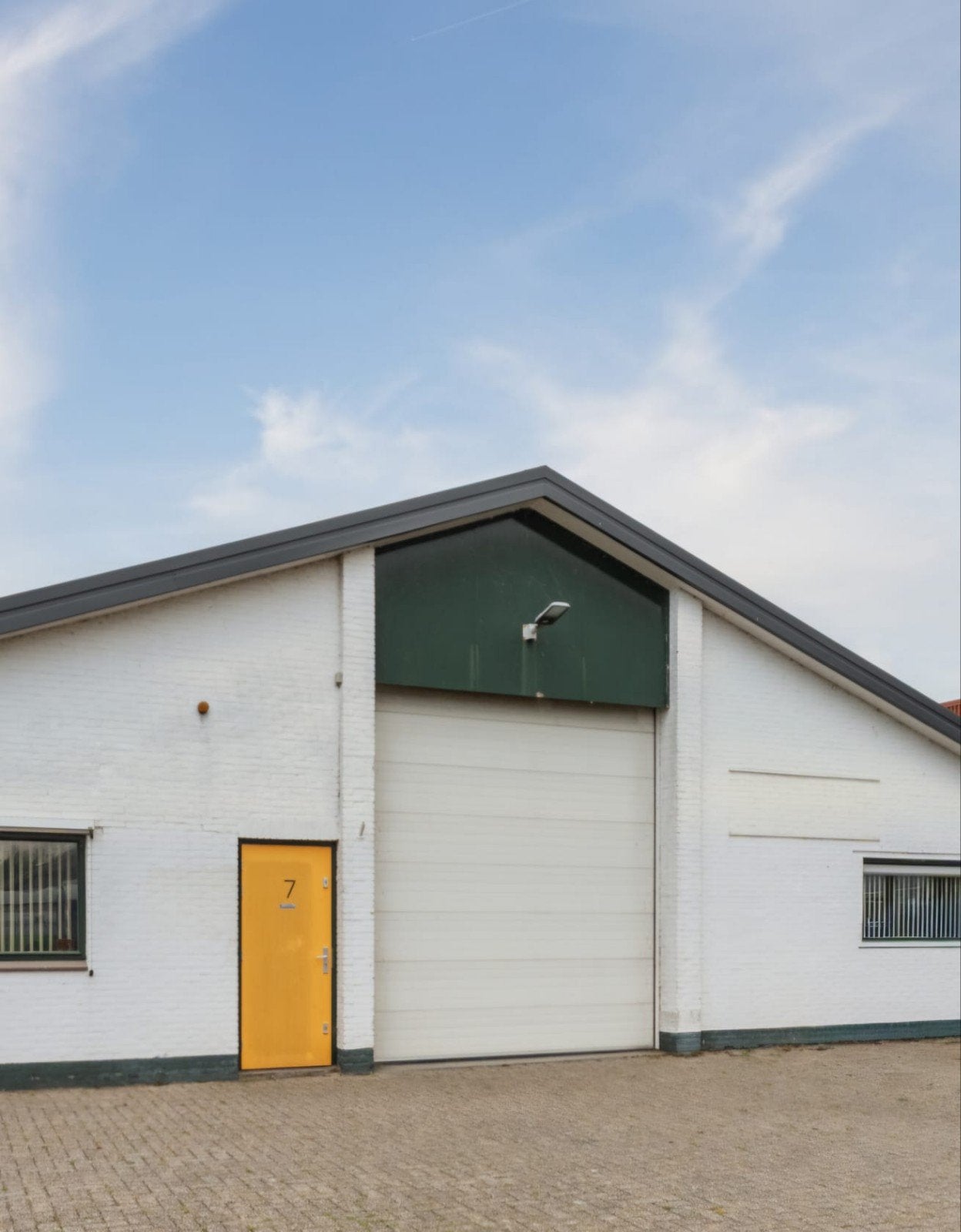 Handbediende roldeur 350x400 cm Emmeloord, Ophalen, Gebruikt, Garagedeur, 120 cm of meer