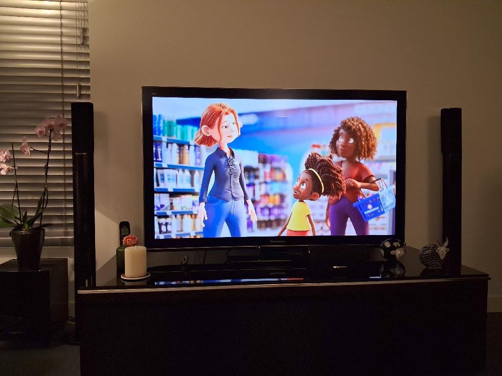 Plasma TV, Panasonic afm. Br. 120 x H. 70 cm (50 inch), Ophalen, 50 Hz, Zo goed als nieuw, Samsung