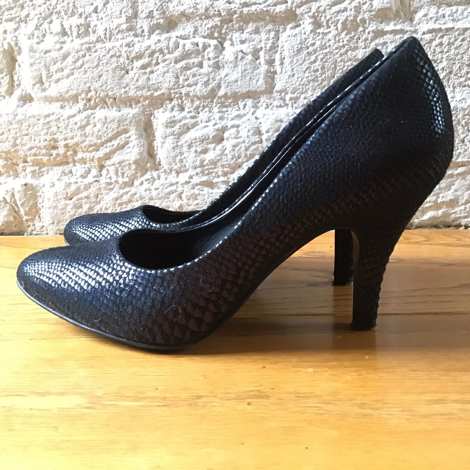Pumps donkerblauw blauw - Graceland - maat 38 zgan, Pumps, Blauw, Ophalen of Verzenden, Zo goed als nieuw