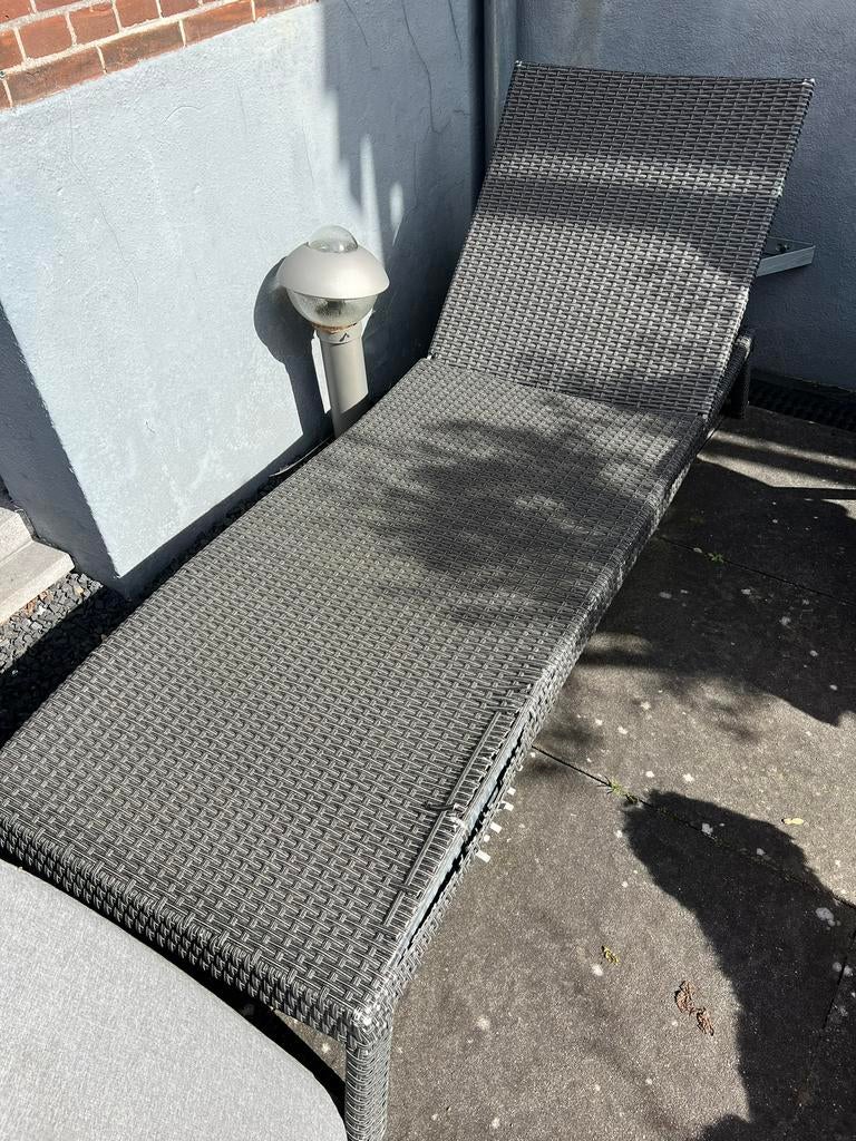Gratis ophalen antraciet ligbed, Ophalen, Gebruikt, Rotan