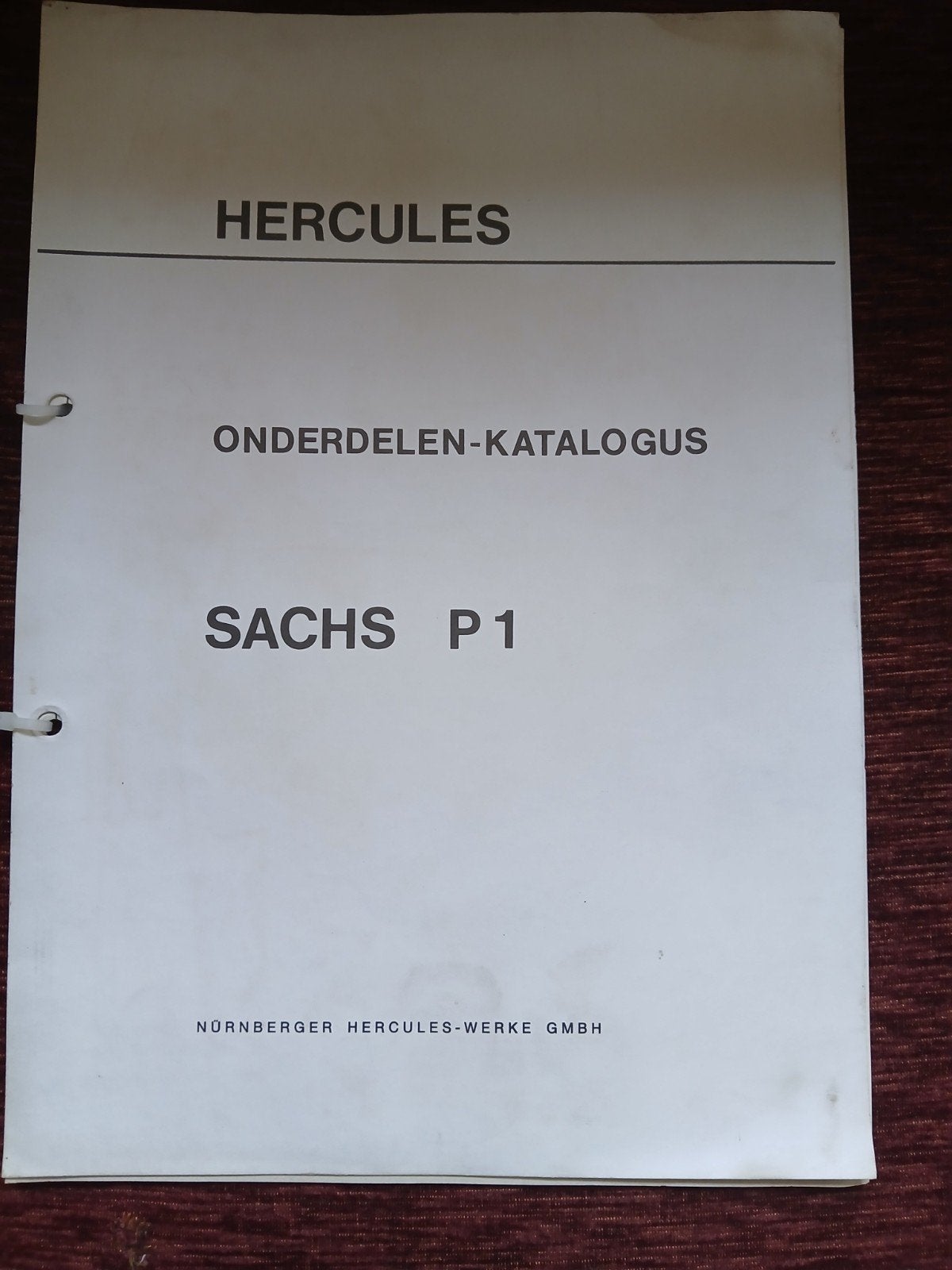 Hercules Onderdelen-Katalogus Sachs P1, Fietsen en Brommers, Ophalen of Verzenden