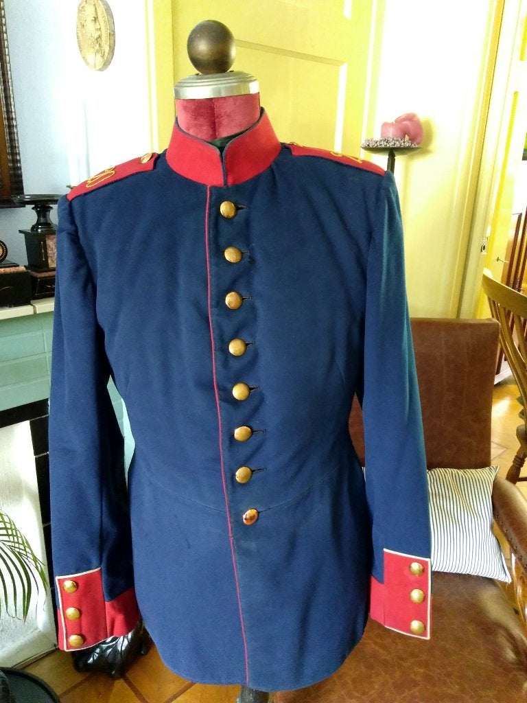 Wo1 Duits uniform jas + foto Waffenrock Beieren Prinz Franz, Ophalen of Verzenden, Landmacht, Duitsland, Kleding of Schoenen