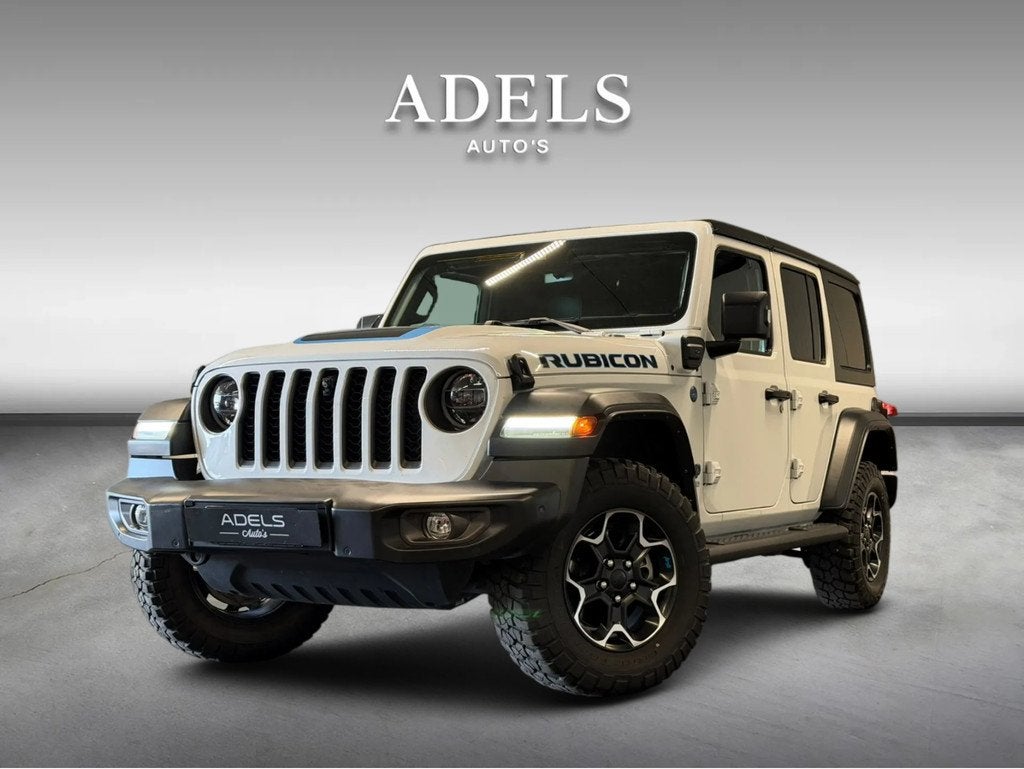 Jeep Wrangler Unlimited 4xe 380 Rubicon Treeplanken Camera A, Auto's, Jeep, Bedrijf, Te koop, Wrangler, 4x4, ABS, Achteruitrijcamera
