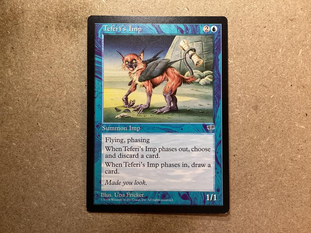 1x Teferi’s Imp (Excellent), Ophalen of Verzenden, Zo goed als nieuw, Losse kaart