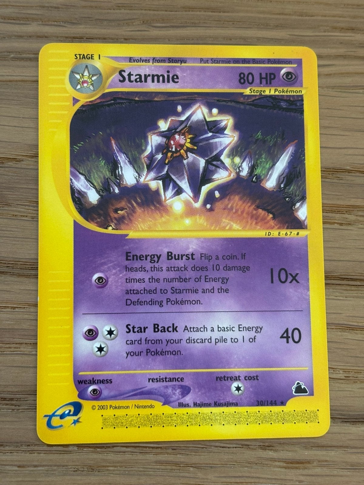 Starmie - Skyridge, Ophalen of Verzenden, Zo goed als nieuw, Losse kaart