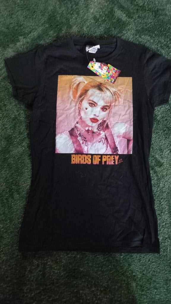 Birds of Prey Harley Quinn T-shirt - maat M, Maat 38/40 (M), Zwart, Nieuw, Earth Positive