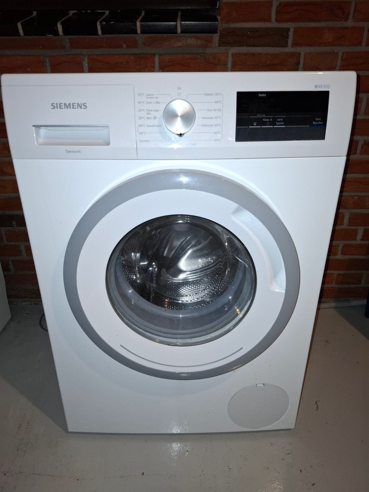 Siemens WM14N075NL Wasmachine - Zo goed als nieuw, Ophalen, Zo goed als nieuw, Voorlader, Kort programma