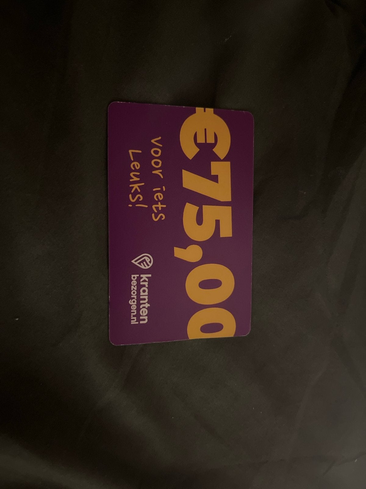 Cadeu kaart 75, Eén persoon, Cadeaubon