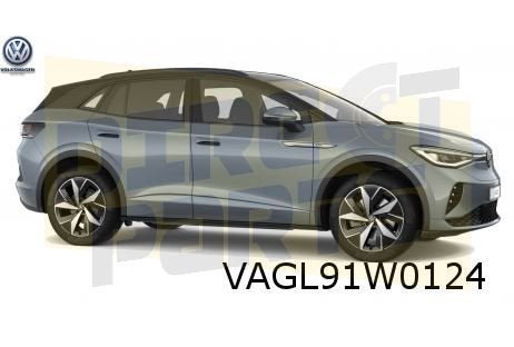 Volkswagen ID.4/5 stootlijst achterportier Rechts (GRU) Orig, -, -, Nieuw, -